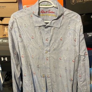 Robert Graham Limited, edition, double extra large, long sleeve surfer logo